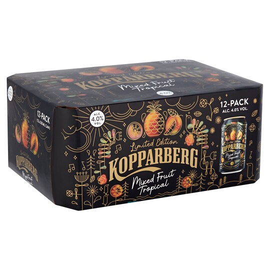 Kopparberg Mixed Fruit Tropical 12 X 330Ml Tesco Groceries