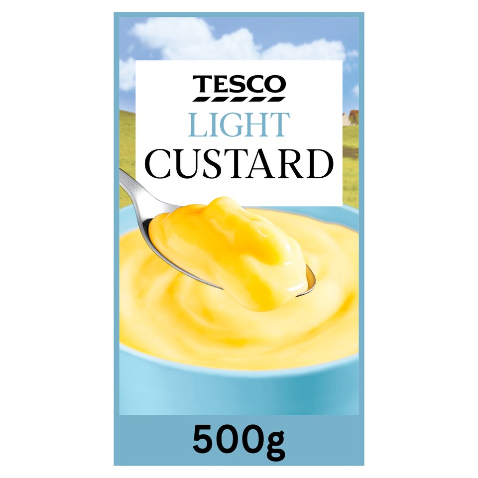 Tesco Light Custard Ready To Serve 500G