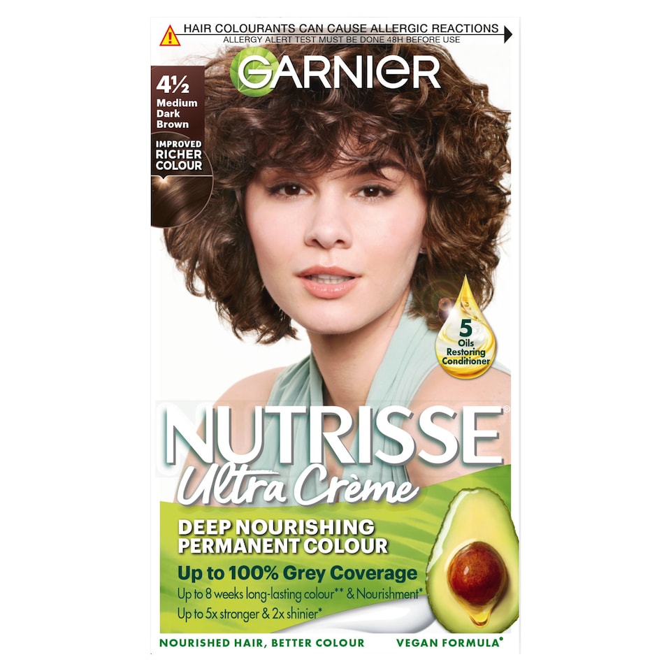 image 1 of Garnier Nutrisse 4.5 Auburn Red Prmt H/Dye