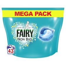 Fairy Non Bio Laundry Detergent Liquid Pods 43 Washes 993.3g 