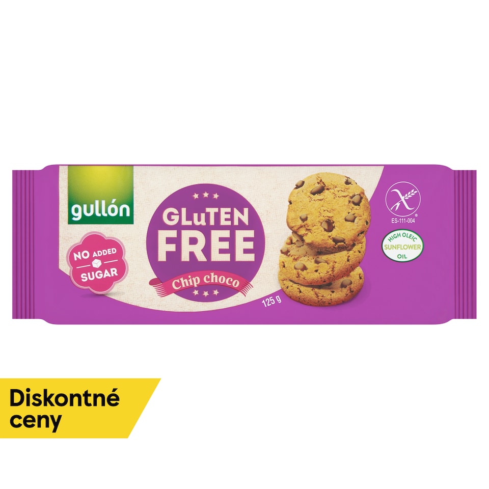 obrázok 1 z Gullón Chip Choco sušienky s kúskami čokolády 125 g