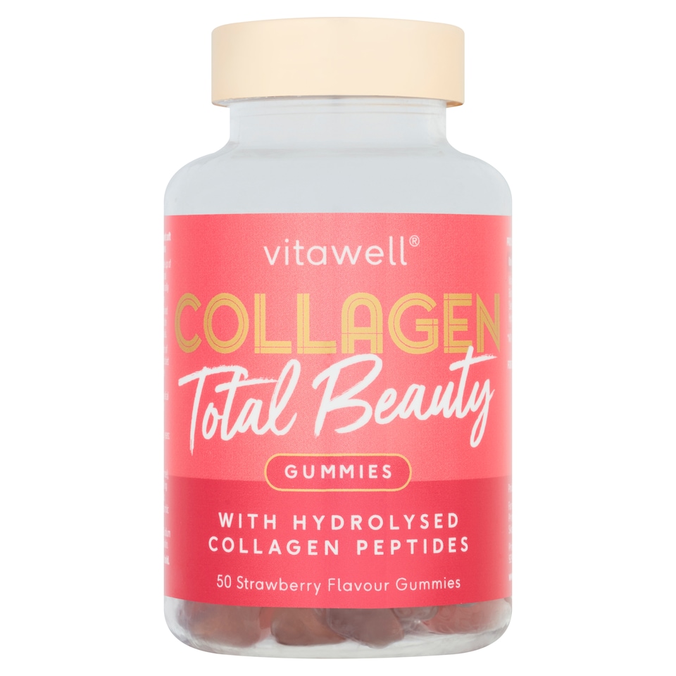 Vitawell Collagen Total Beauty Strawberry Gummies 50s