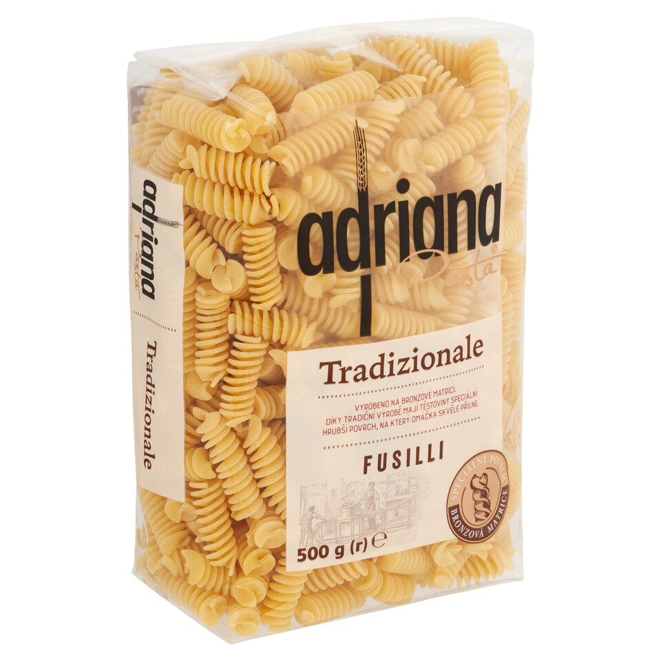 obrázok 1 z Adriana Pasta Tradizionale Fusilli cestovina semolinová sušená 500 g