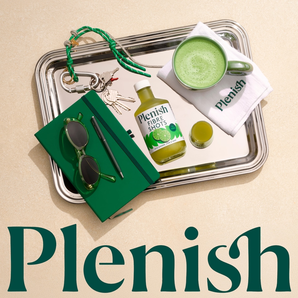 image 1 of Plenish Fibre Dosing Bottle with Ginger, Lime & Mint 7x Shots 420ml