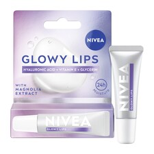 NIVEA Glowy Lip Balm Tube Original 24h with Hyaluronic Acid 10ml