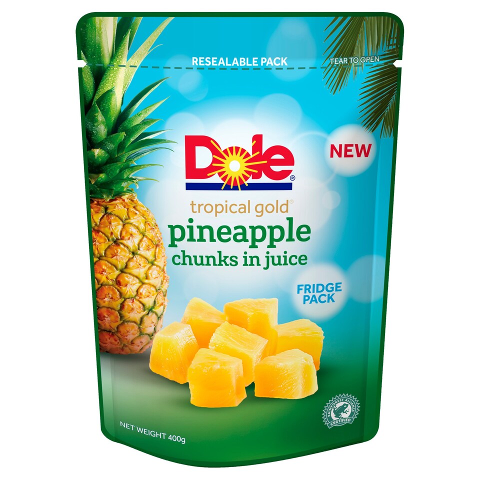 Dole Fruit Pouch Trop Gold Pine Juice 400G