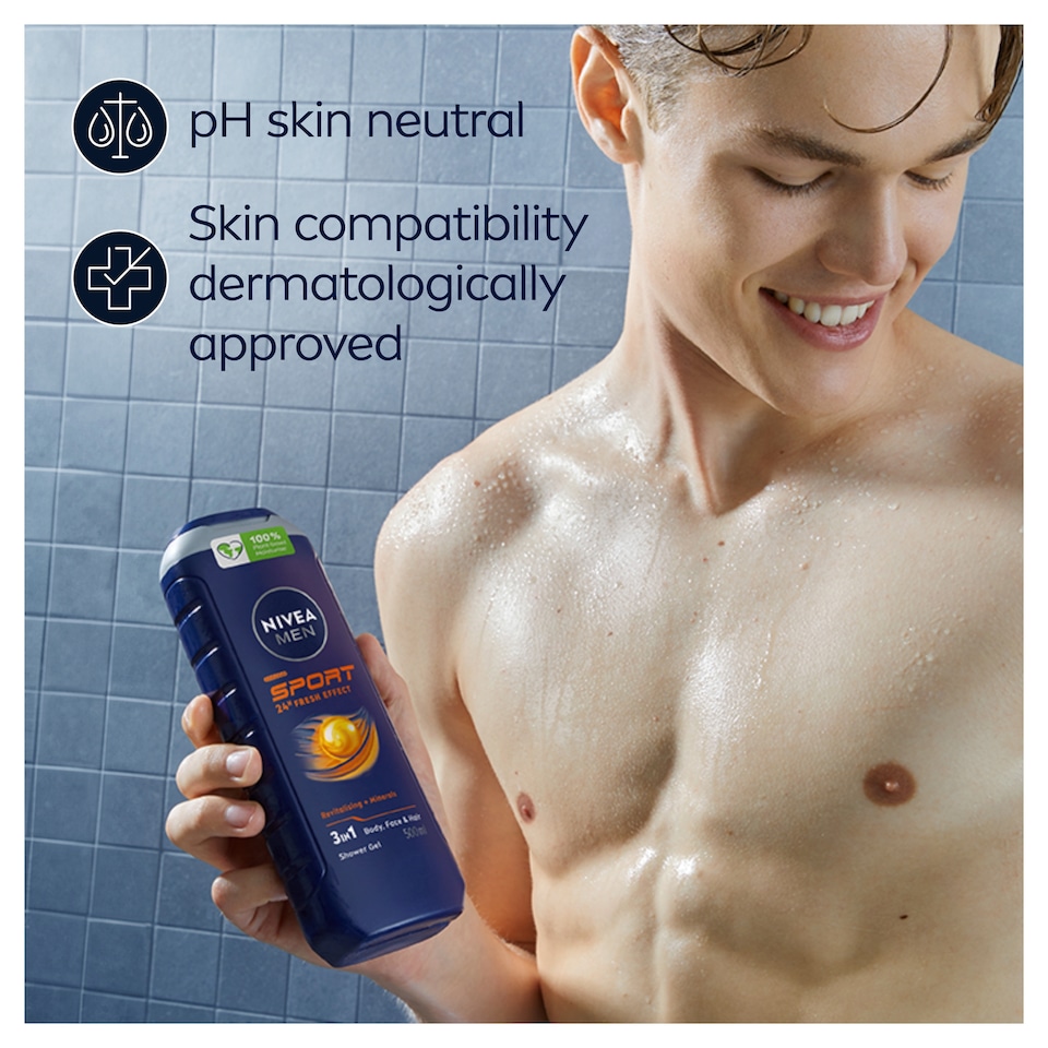 image 1 of Nivea Men Sport Shower Gel 500Ml