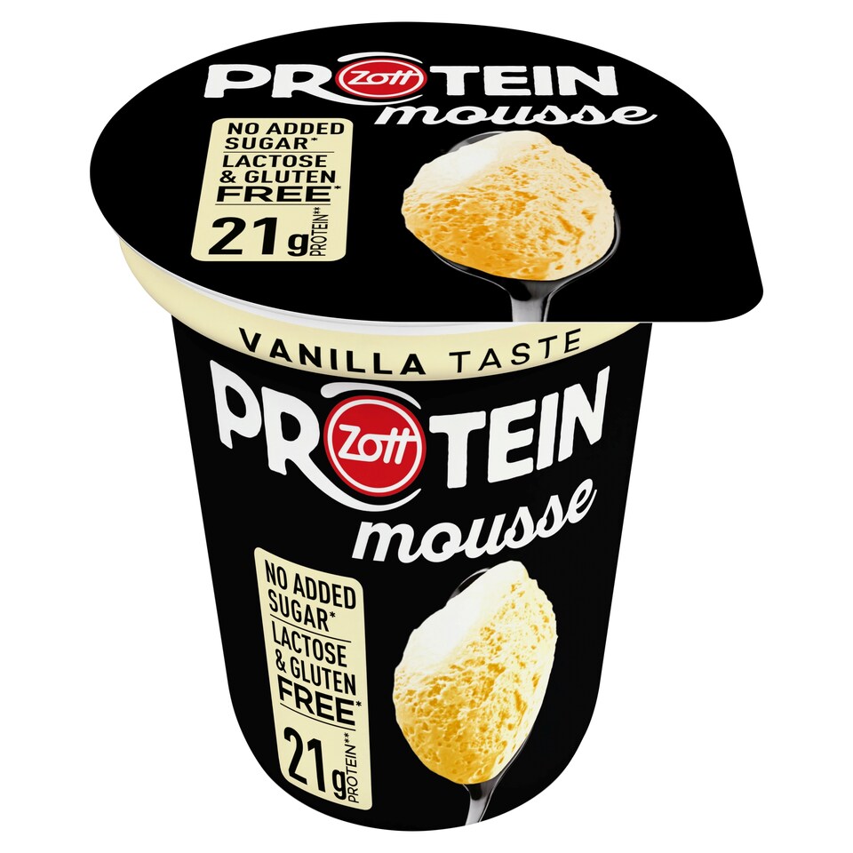 Zott Protein Mousse dezert s vanilkovou príchuťou so sladidlami 200 g