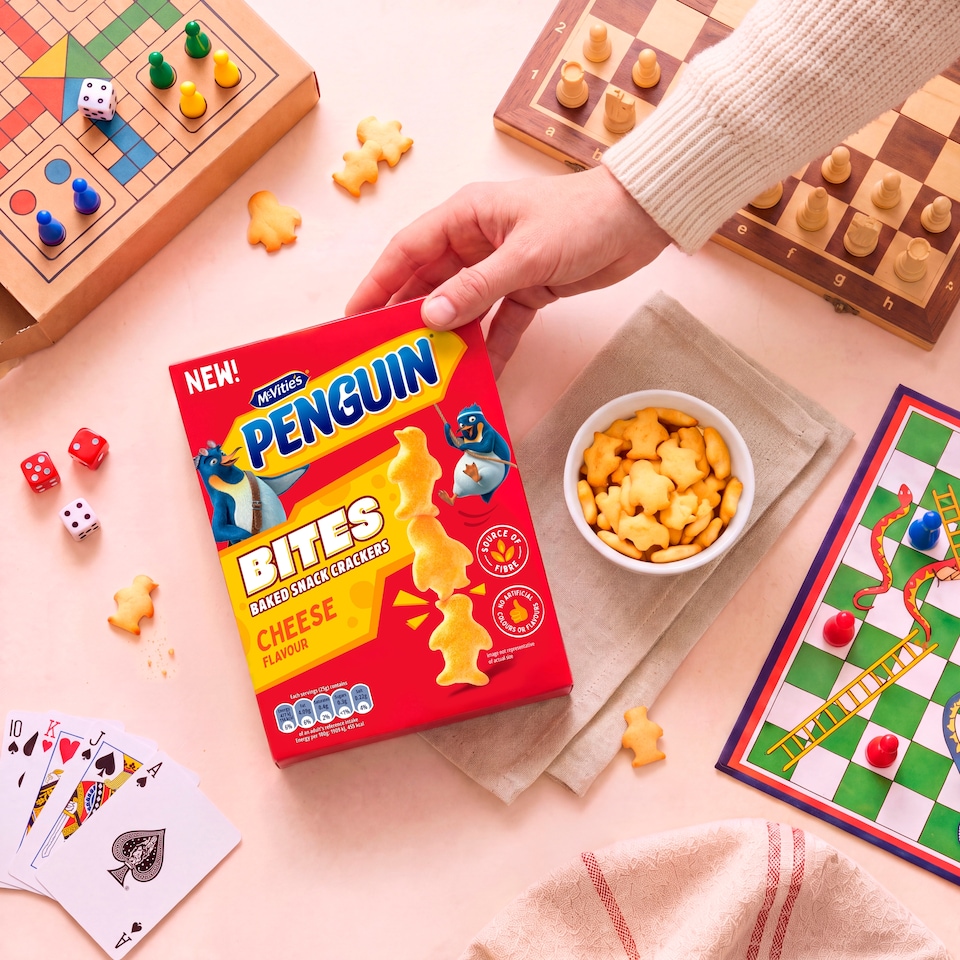 image 1 of McVitie's Penguin Bites Baked Crackers Cheese Flavour 125g