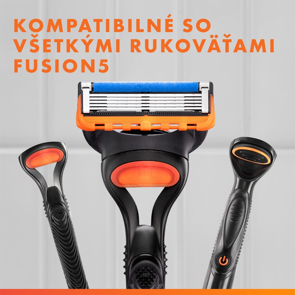 image 1 of Gillette Fusion5 Razor Cart Refills for Men, 4 Razor Blade Refills, 5 Blades, Precision Trimmer