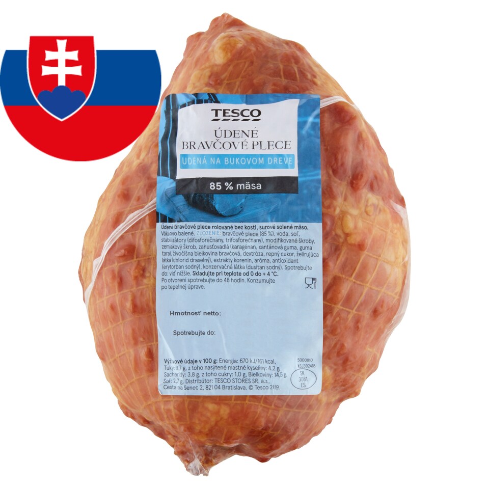 Tesco Údené bravčové plece