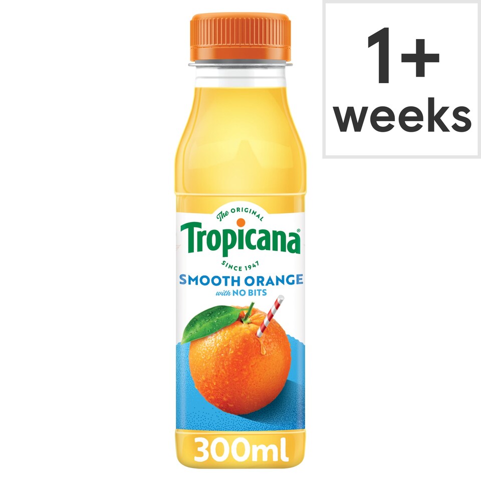 Tropicana Orange Juice Smooth 300Ml Tesco Groceries