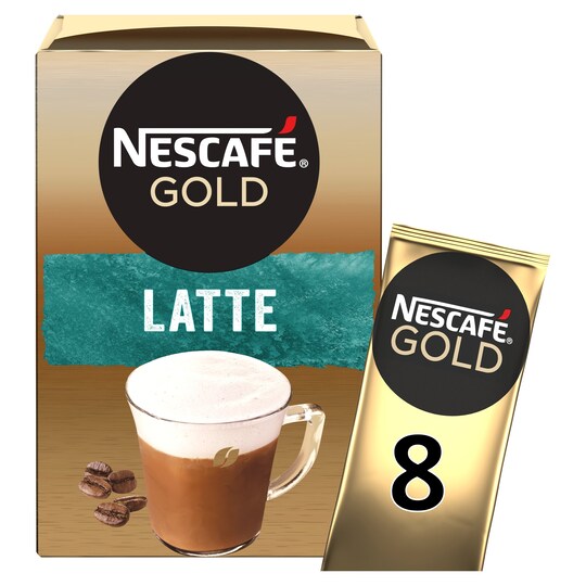 Nescafe Gold Latte 8 X 19.5G Tesco Groceries