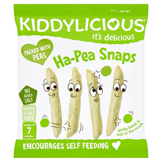 Kiddylicious HaPea Snaps 15G Tesco Groceries