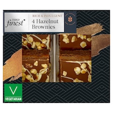 Tesco Finest Caramel Hazelnut Brownie 4 Pack