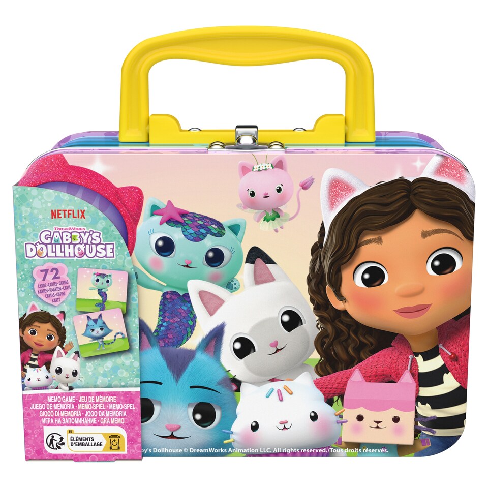 Gabby's Doll House memóriajáték fémdobozban
