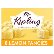 Mr Kipling Lemon Fancies Sponge Cakes 8 Pack