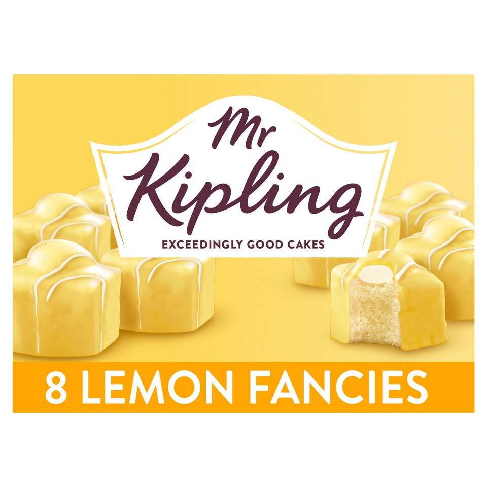 image 1 of Mr Kipling Lemon Fancies Sponge Cakes 8 Pack