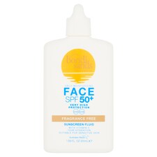 Bondi Sands Fragrance Free Face Sunscreen Fluid Spf50 50ml