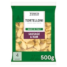Tesco Tortelloni Italian Sausage & Ham 500g