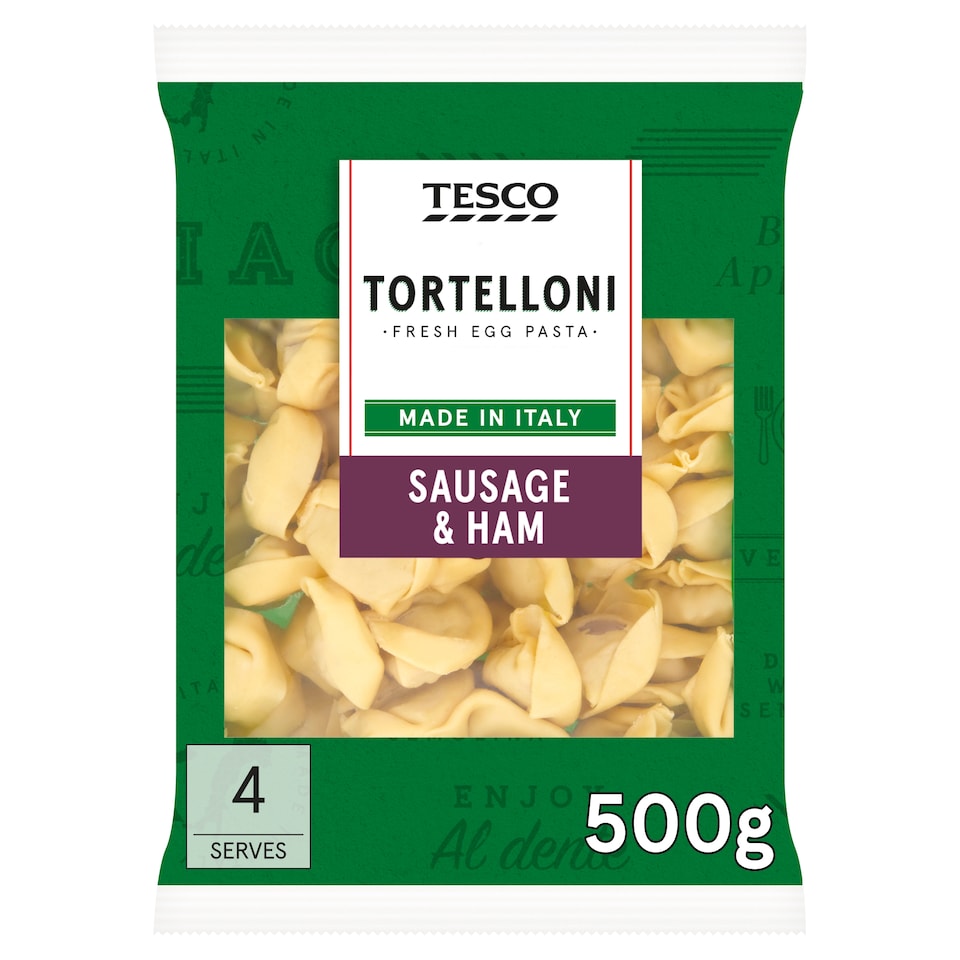 Tesco Tortelloni Italian Sausage & Ham 500g
