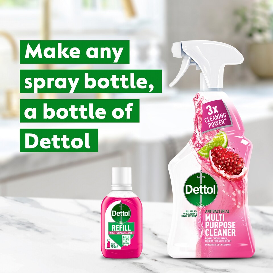 image 1 of Dettol Multipurpose Cleaning Spray Refill Pomegranate 50ml