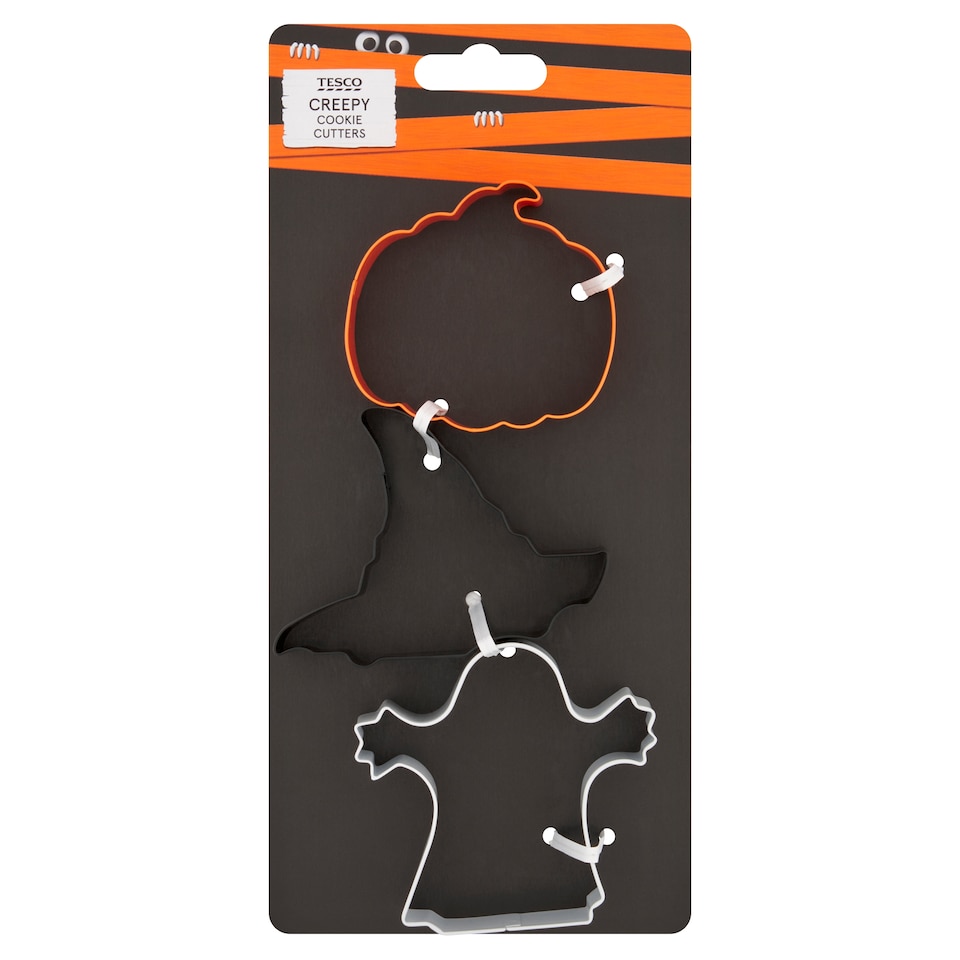 Tesco Halloween Metal Cookie Cutters 3 Pack