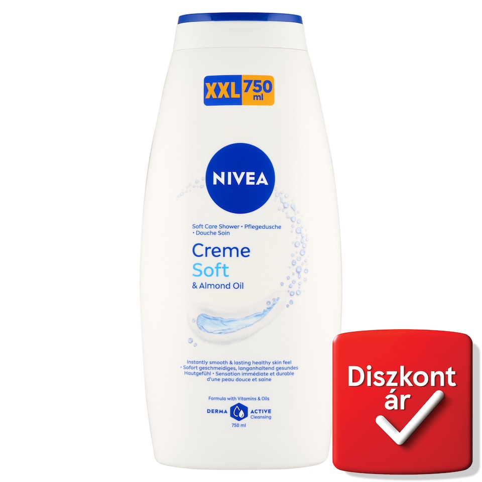 image 1 of NIVEA Creme Soft Cream & Almond Oil Shower Gel XXL 750 ml