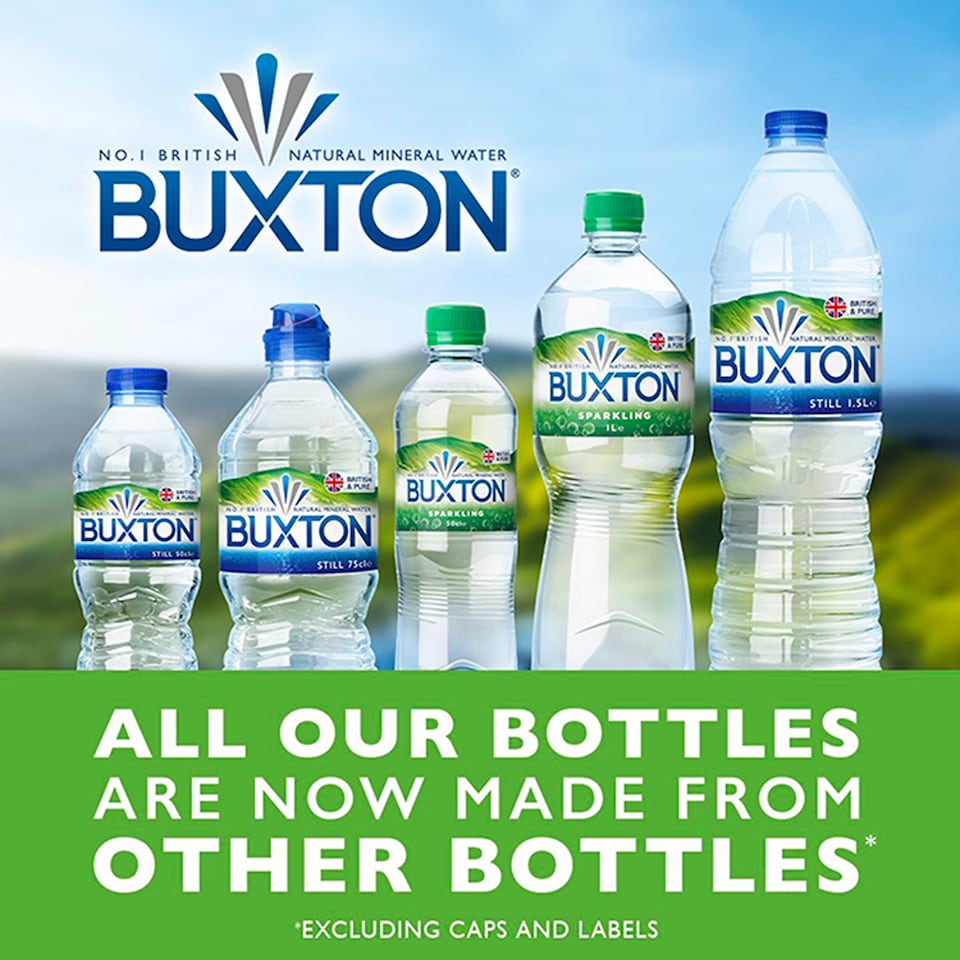 image 1 of Buxton Sparkling Natural Mineral Water 8 x 500ml