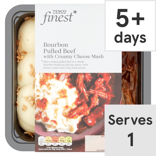 Tesco Finest Pulled Beef & Sweet Onion Mash 450G Tesco Groceries