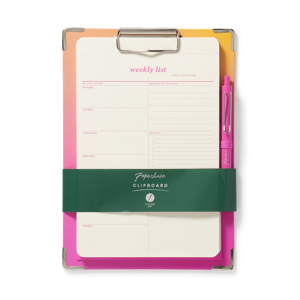 image 1 of Paperchase Magic Forest A5 Weekly List Clipboard