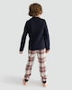image 3 of F&F Boys Pure Cotton Henley Top and Cuffed Bottoms Pyjamas in Multi