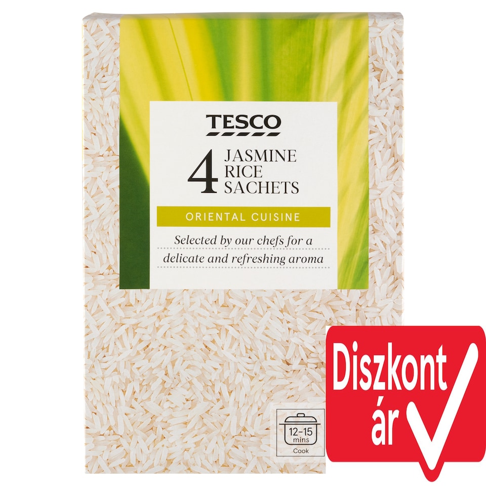 Tesco Jasmine Rice Sachets 4 x 125 g (500 g)