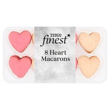Tesco Finest 8 Heart Macarons 88g