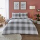 image 2 of Silentnight Supersoft Check Duvet Set Double 