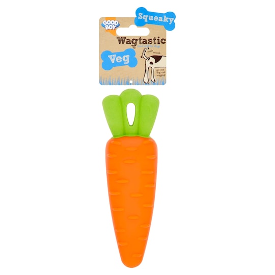 Good Boy Wagtastic Squeak Vegetable Dog Toys Tesco Groceries