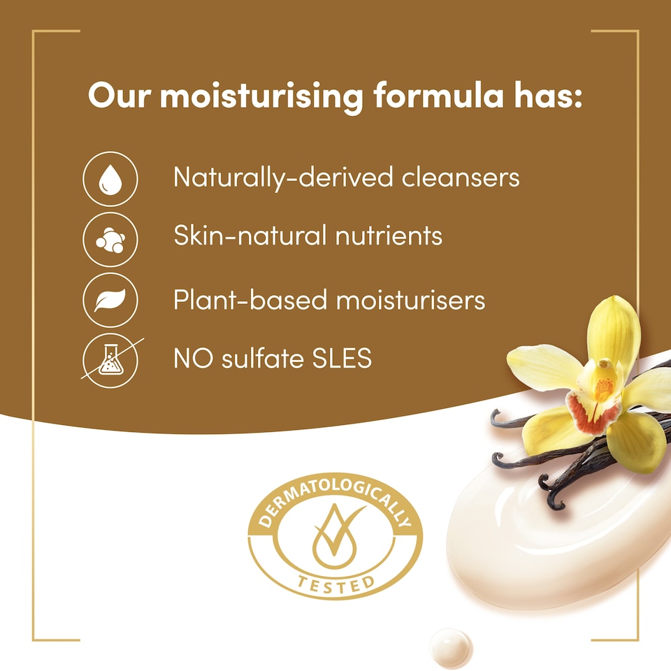 image 1 of Dove Shea Butter & Vanilla Body Wash Shower Gel 450ml