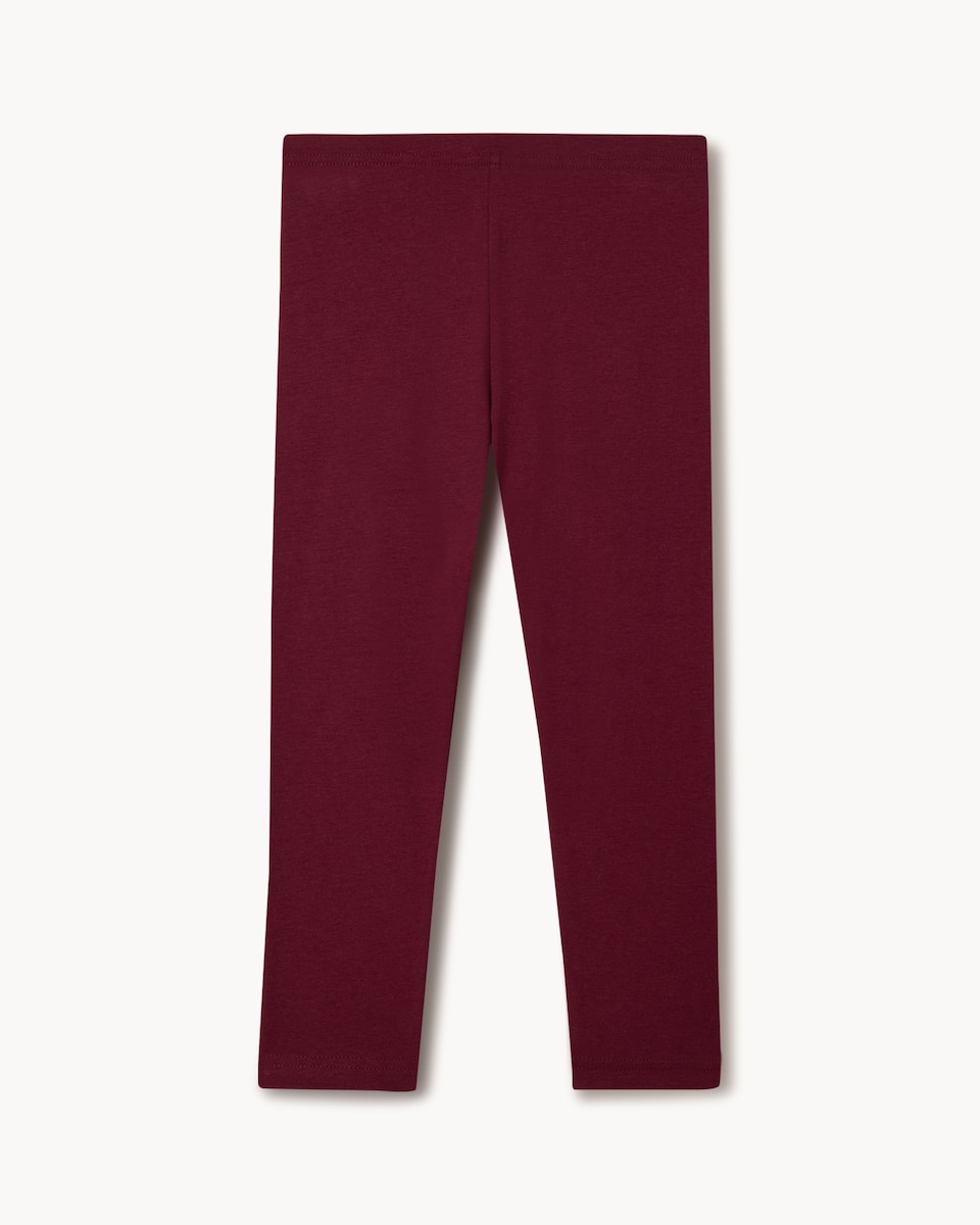image 1 of F&F Boys 2-Pack Cotton Rich Digger Print Leggings in Burgundy