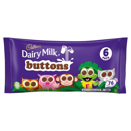 Cadbury Dairy Milk Buttons 6 Pack Tesco Groceries