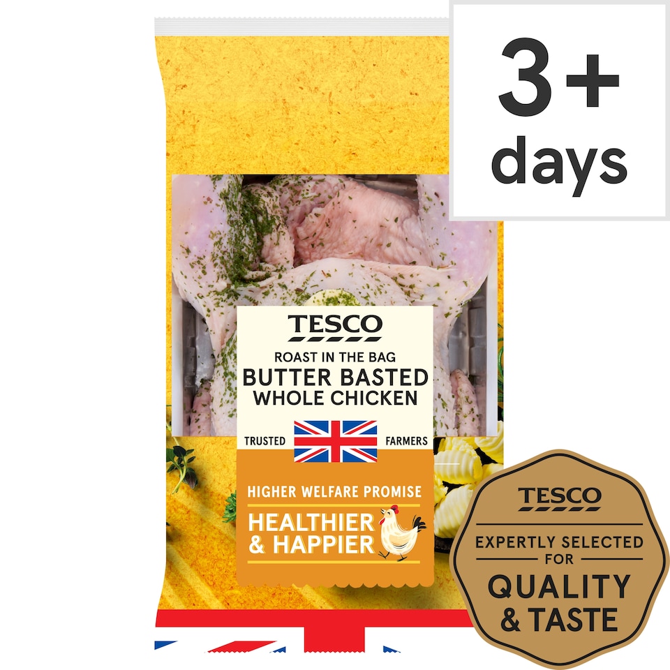 Tesco Roast In Bag Butter Basted Whole Chicken 1.5Kg