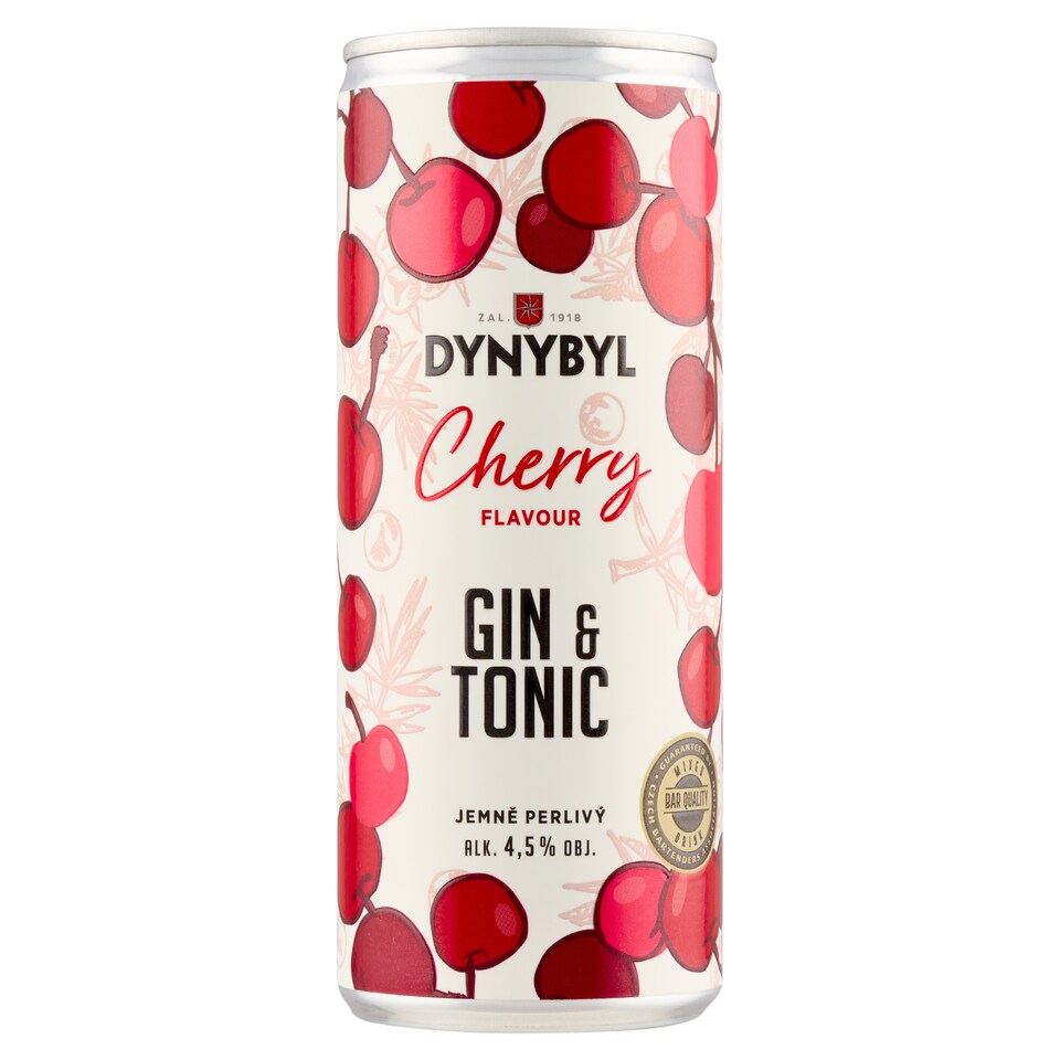 image 1 of Dynybyl Gin & Tonic Cherry Flavour 250ml