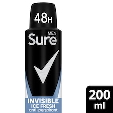 Sure Men Invisible Ice Fresh 48h Antiperspirant Deodorant 200ml