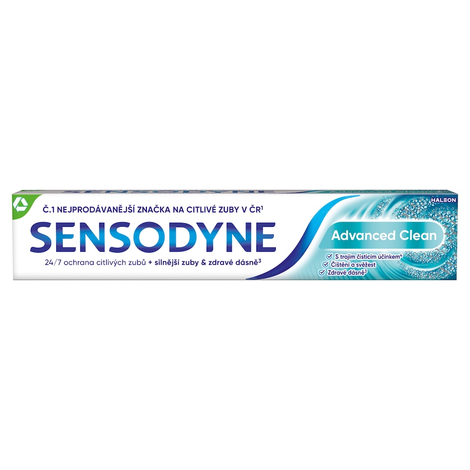 Obrázek 1 pro produkt Sensodyne Advanced Clean zubní pasta s fluoridem 75ml