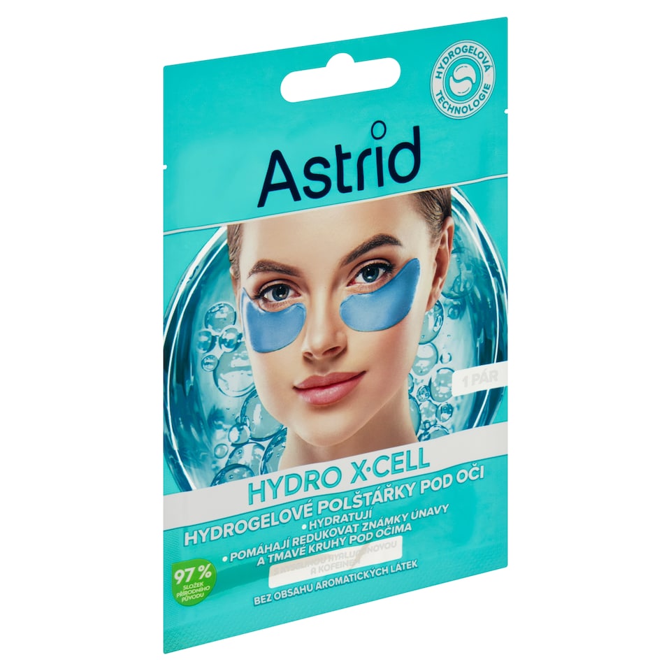 image 1 of Astrid Hydro X-Cell Hydrogel Pads Under Eyes 1 Pair