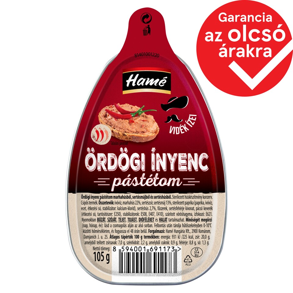Hamé Ördögi Ínyenc Pate 105 g