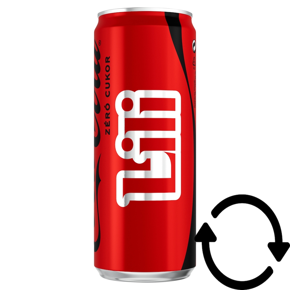 Coca Cola Zero Sugar Cola Flavoured Energy-Free Carbonated Soft Drink with Sweeteners 330 ml