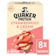 image 1 of Quaker Protein Porridge Sachets - Strawberries & Cream 8x42g