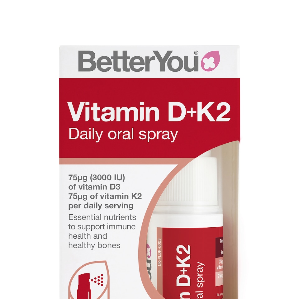 image 1 of BetterYou D3000+K2 Vitamin D+K2 Daily Oral Spray - 12ml