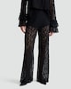 image 3 of F&F Lace Flared Trousers in Black