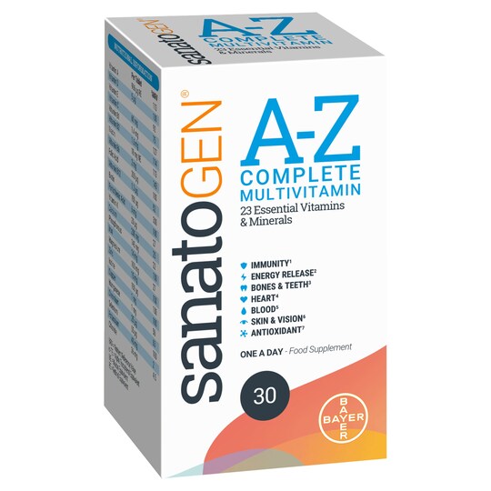 Sanatogen AZ Complete Multivitamins 30 Tablets Tesco Groceries